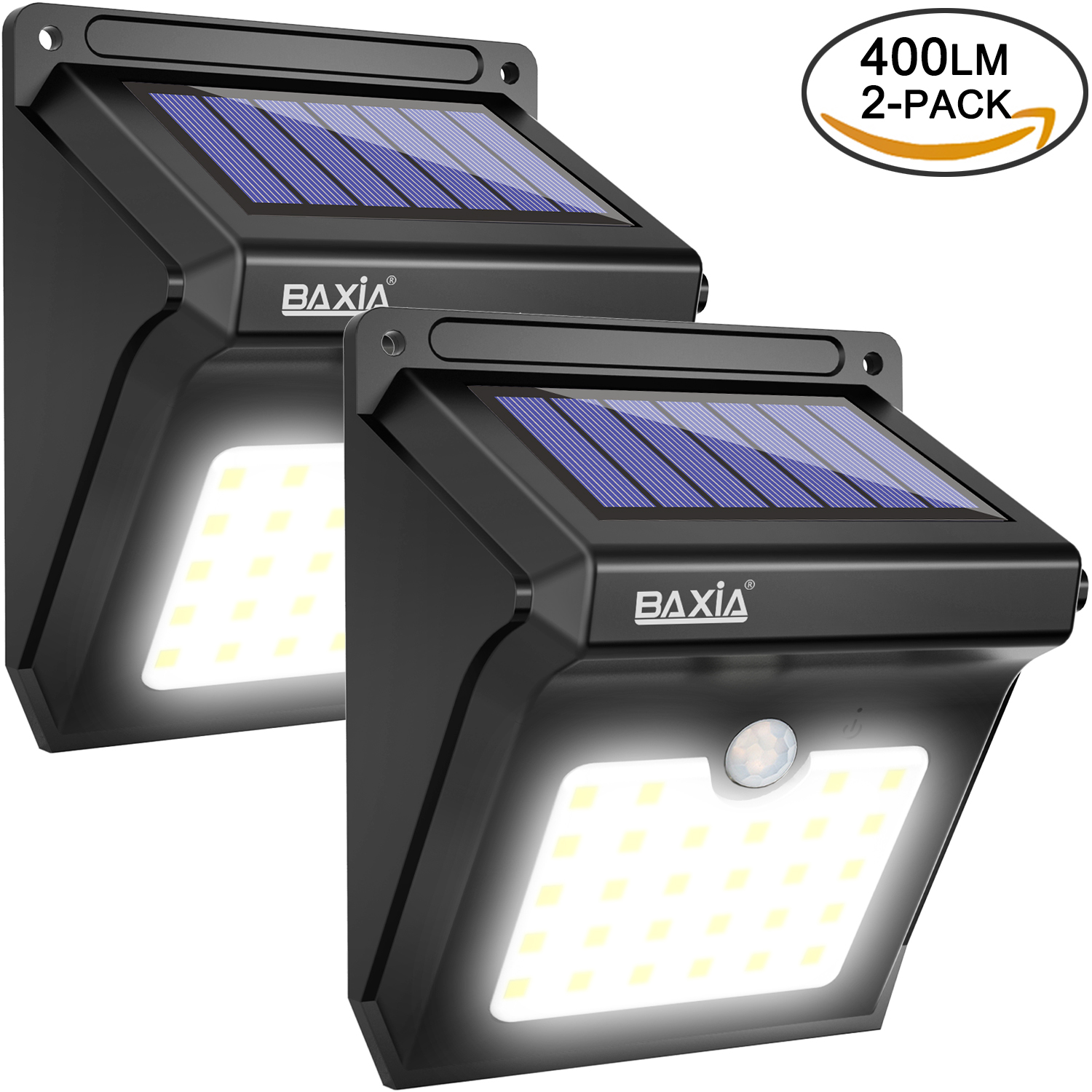 Waterproo Baxia Solar Lights Outdoor sans fil 28 DEL Solaire Mouvement Capteur Feux